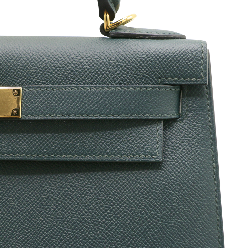 Hermes Kelly 28 Green Epsom 2021 Vert Bosphore Full Set