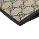 Gucci GG In Beige and Blue Supreme Pouch 672953
