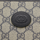 Gucci GG In Beige and Blue Supreme Pouch 672953
