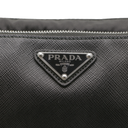 Prada Saffiano & Nylon Triangle Logo Pouch 2NH019
