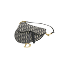 Christian Dior Oblique Jacquard Saddle Bag with Strap