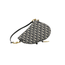 Christian Dior Oblique Jacquard Saddle Bag with Strap