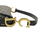 Christian Dior Oblique Jacquard Saddle Bag with Strap
