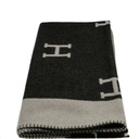 Hermes Large Blanket Black & Grey