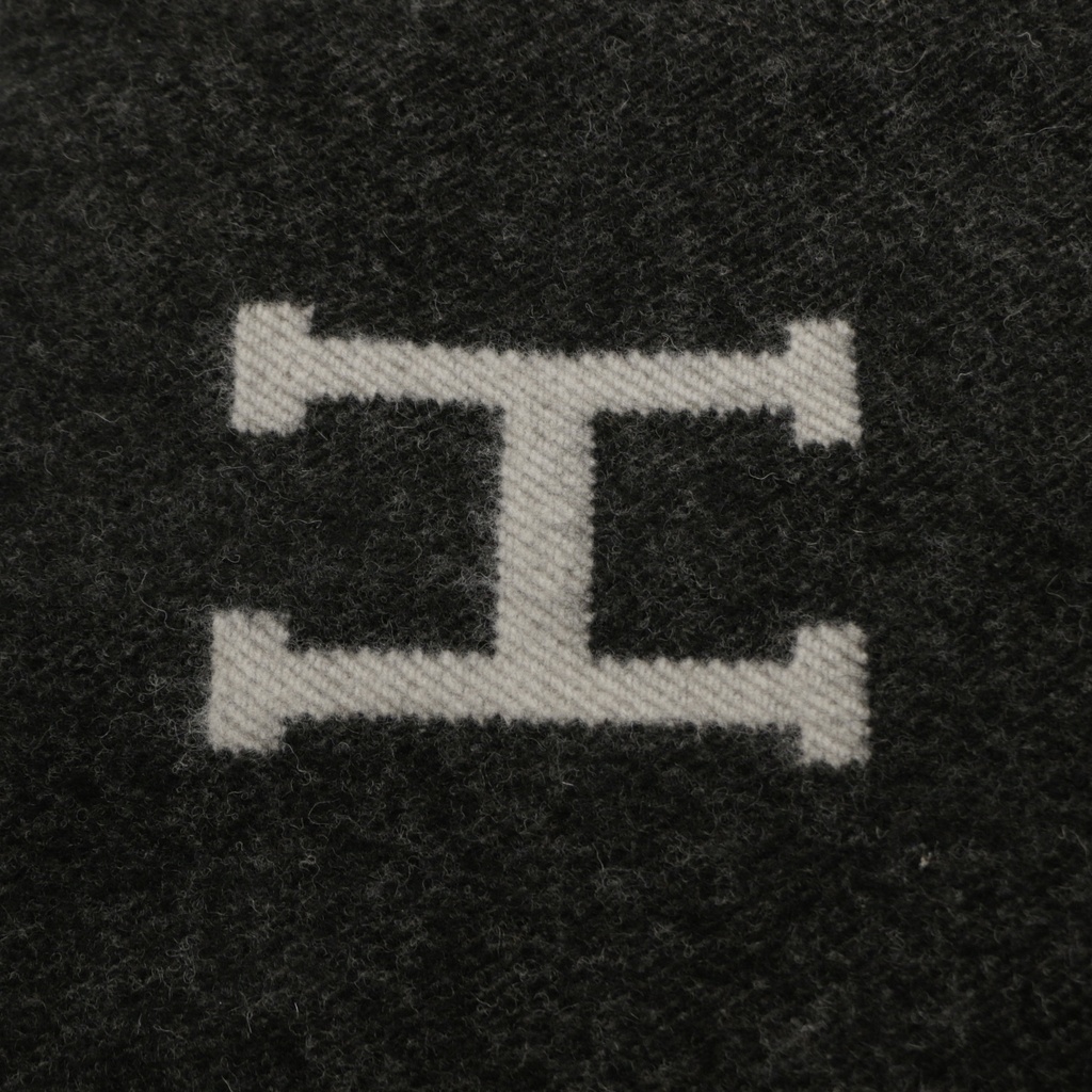 Hermes Large Blanket Black & Grey