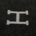 Hermes Large Blanket Black & Grey
