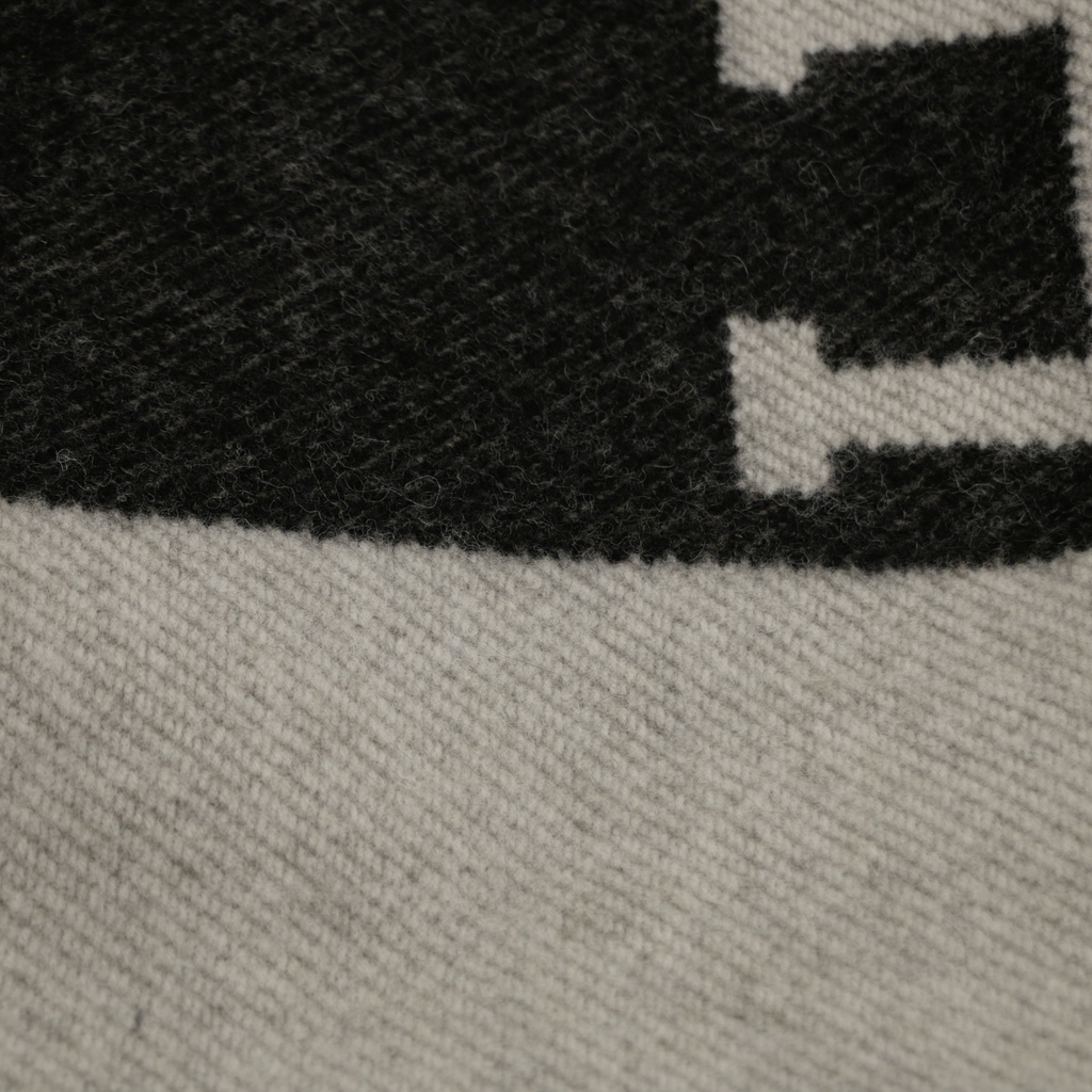 Hermes Large Blanket Black & Grey