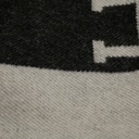 Hermes Large Blanket Black & Grey