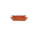 Hermes Leather Orange Coaster