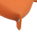 Hermes Leather Orange Coaster