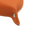 Hermes Leather Orange Coaster