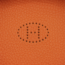 Hermes Leather Orange Coaster