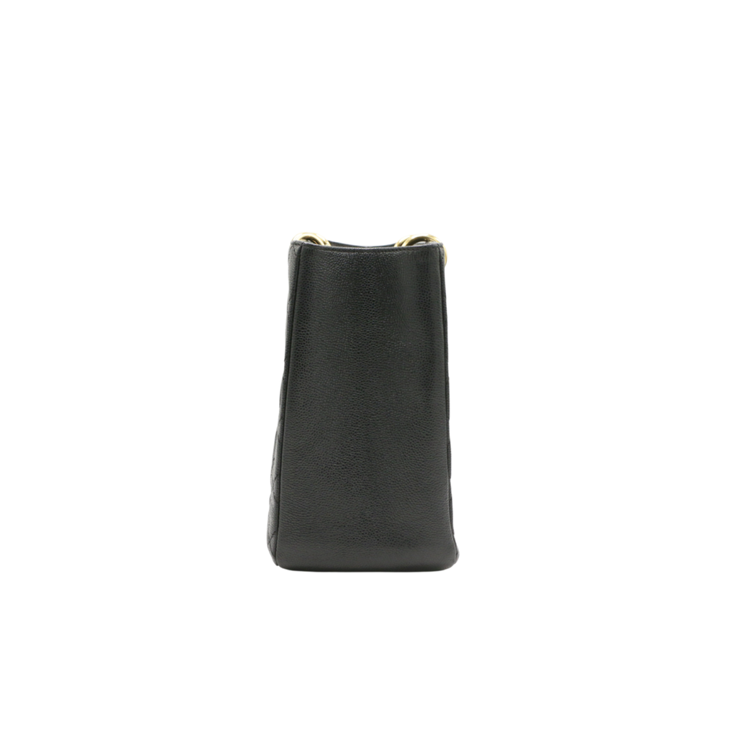 Chanel Grand Shopping Caviar Black Tote Bag 