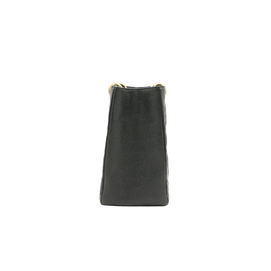 Chanel Grand Shopping Caviar Black Tote Bag 