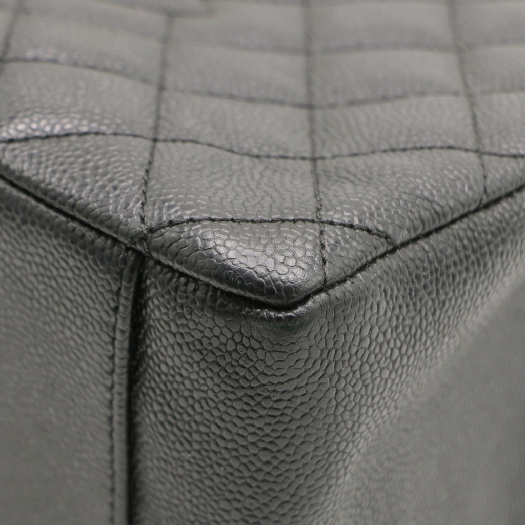 Chanel Grand Shopping Caviar Black Tote Bag 