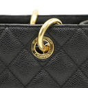 Chanel Grand Shopping Caviar Black Tote Bag 