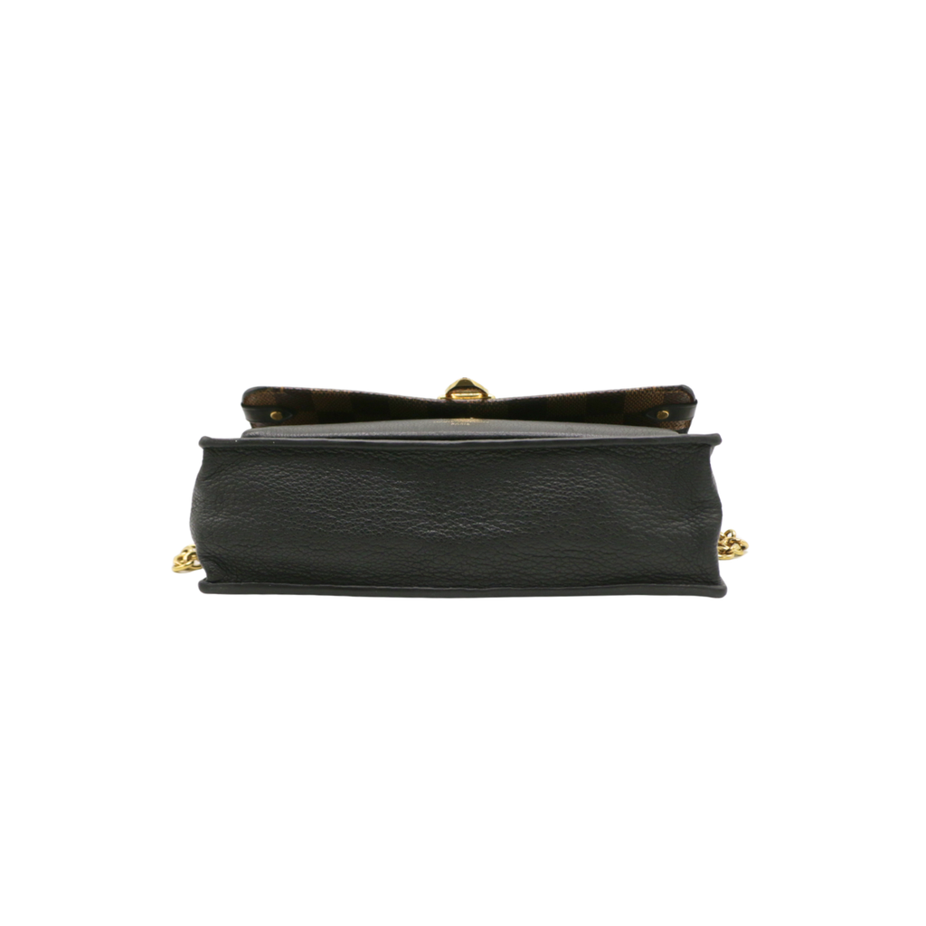 Louis Vuitton Vavin Black Damier Ebene Chain Wallet Bag
