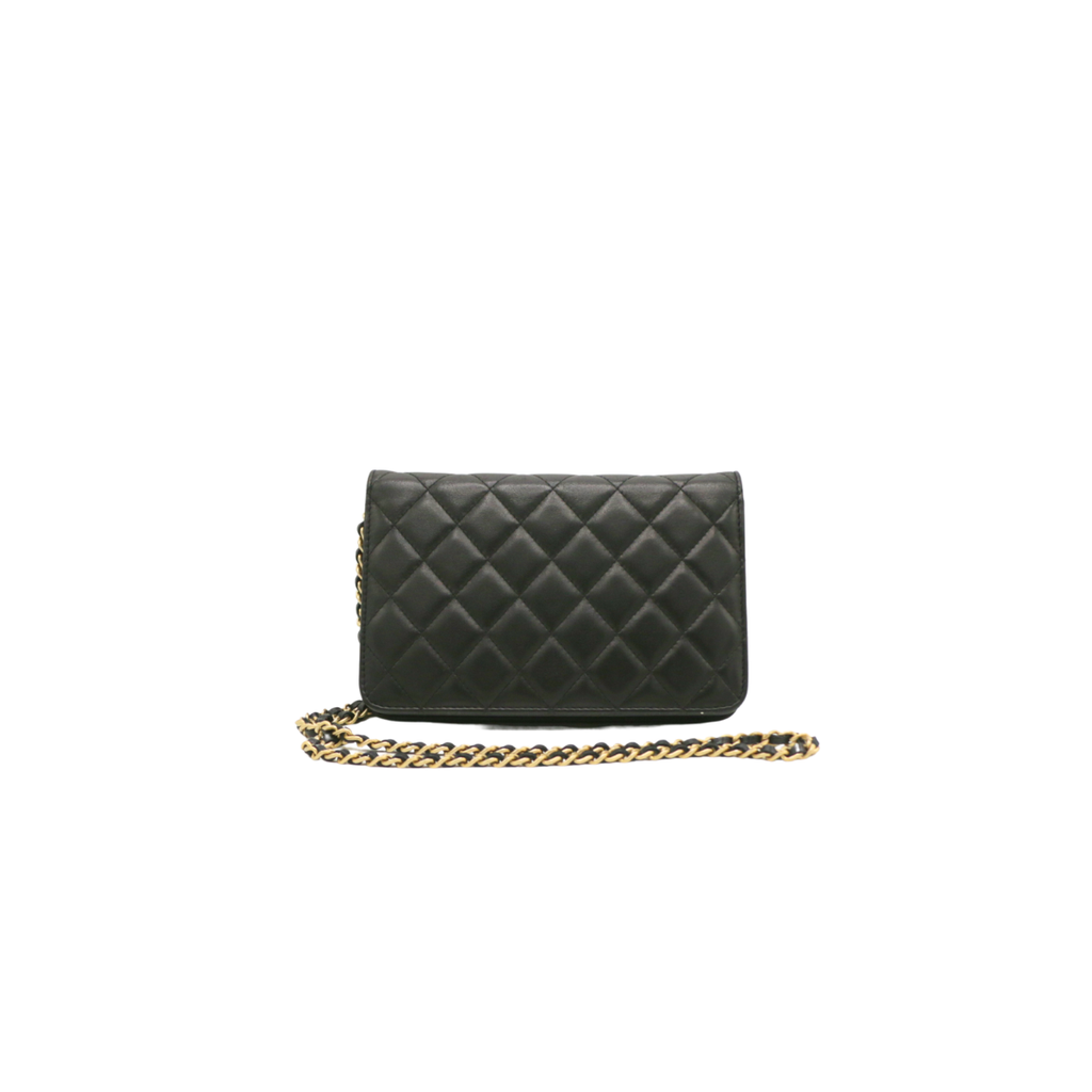 Chanel Classic Lambskin Wallet on Chain Black 