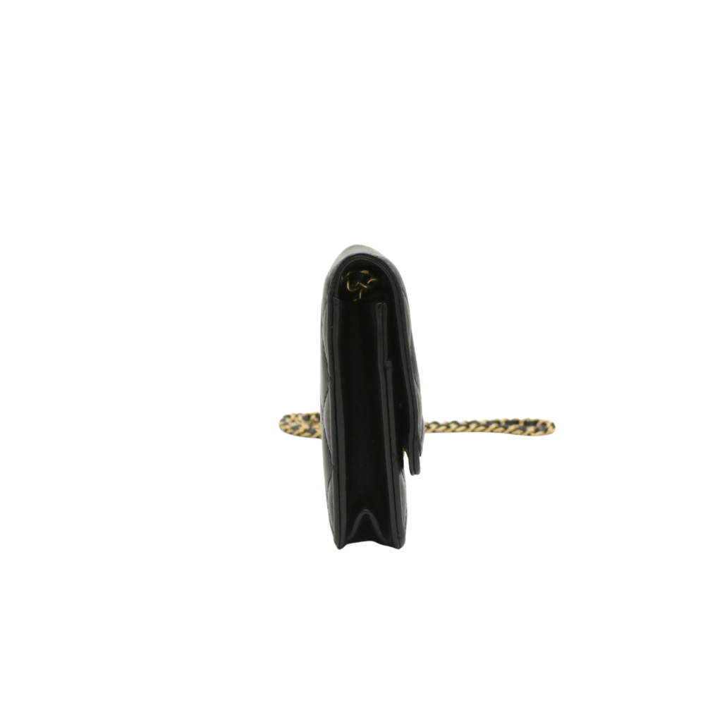 Chanel Classic Lambskin Wallet on Chain Black 
