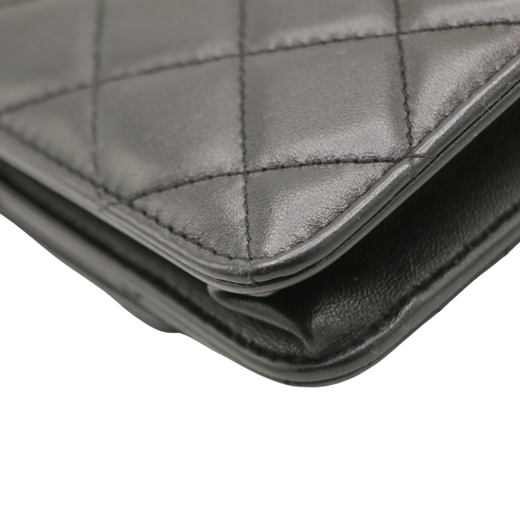 Chanel Classic Lambskin Wallet on Chain Black 