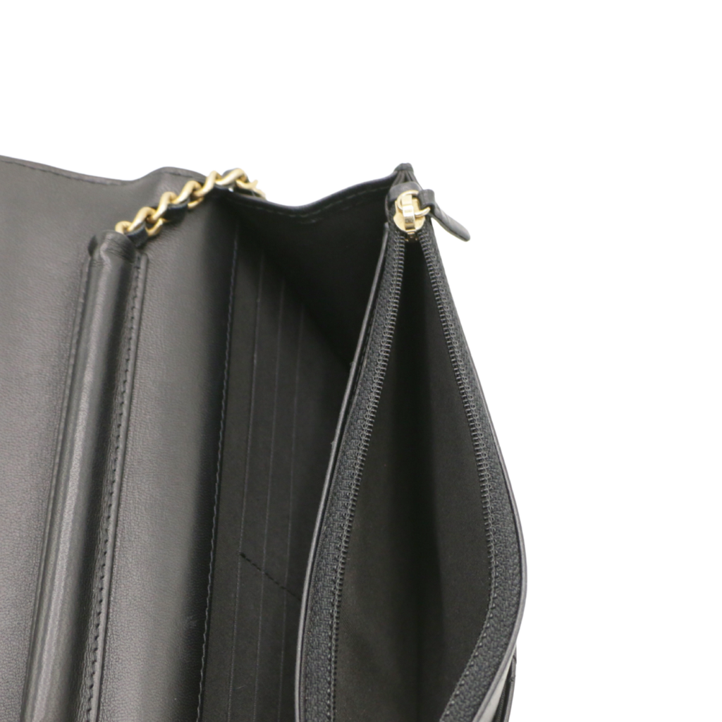 Chanel Classic Lambskin Wallet on Chain Black 