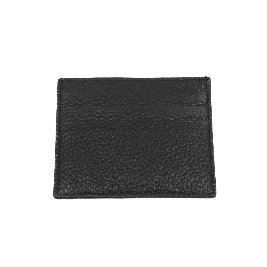Prada Soft Leather Triangle Logo Cardholder Black.webp