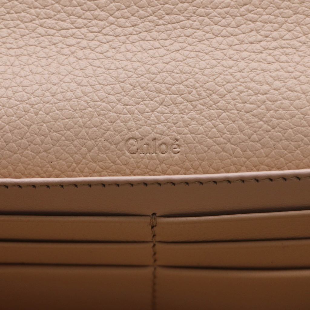 Chloe Alphabet Long Flap Wallet Blue 012311065