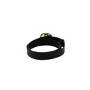 Gucci - 6273 Leather Slim Black Belt with Double G Buckle 80 32 414516