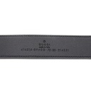 Gucci - 6436 GG Marmont Leather Slim Black Belt with Shiny Buckle 75 30 414516
