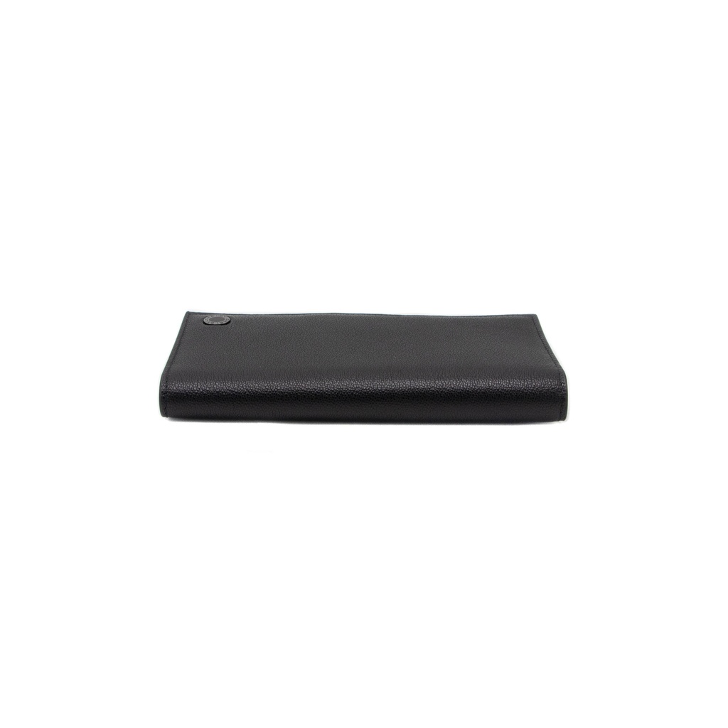 BVLGARI/Bulgari - 8640 Bifold Black Calf Leather Wallet