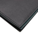 BVLGARI/Bulgari - 8640 Bifold Black Calf Leather Wallet