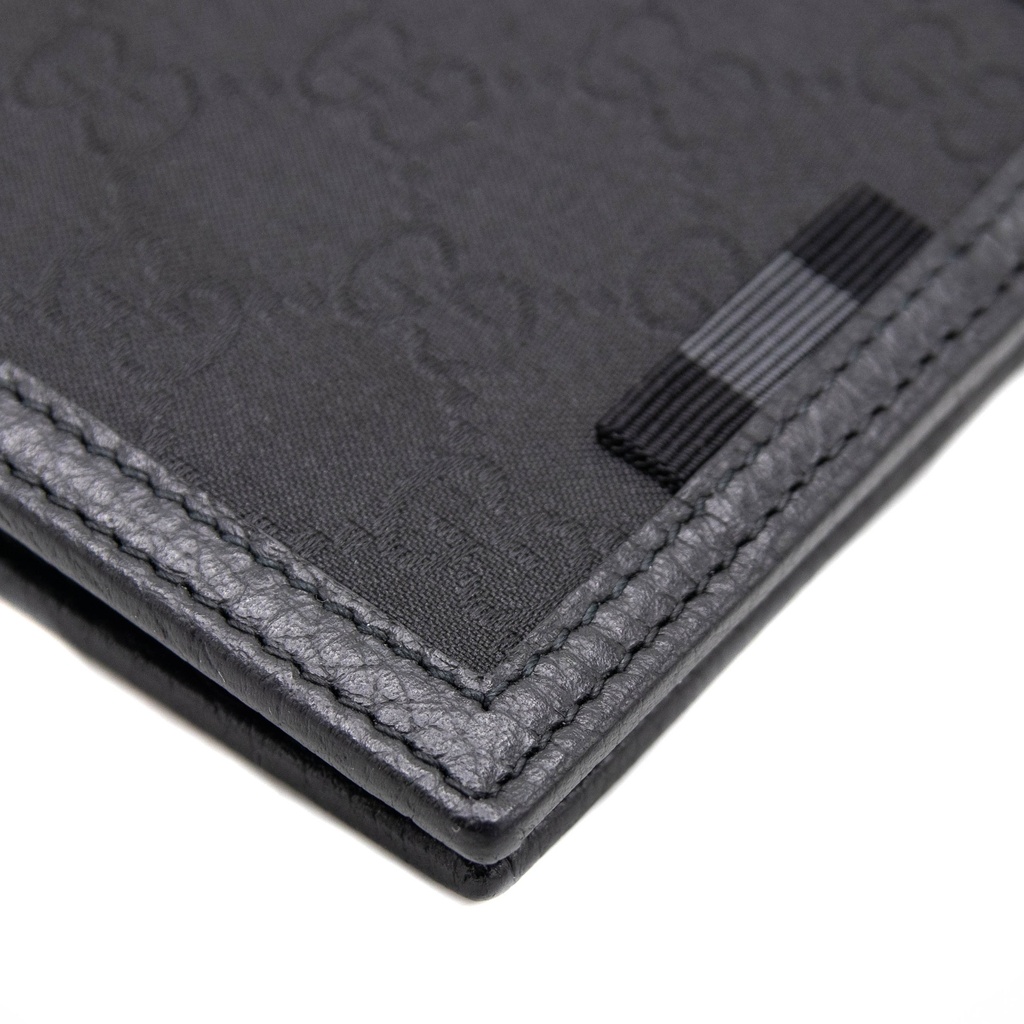 Gucci - 9947 Monogram Bi-Fold Black Wallet 260987