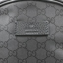 Gucci Nylon GG Guccissima Black Slim Backpack Travel Bag 449181