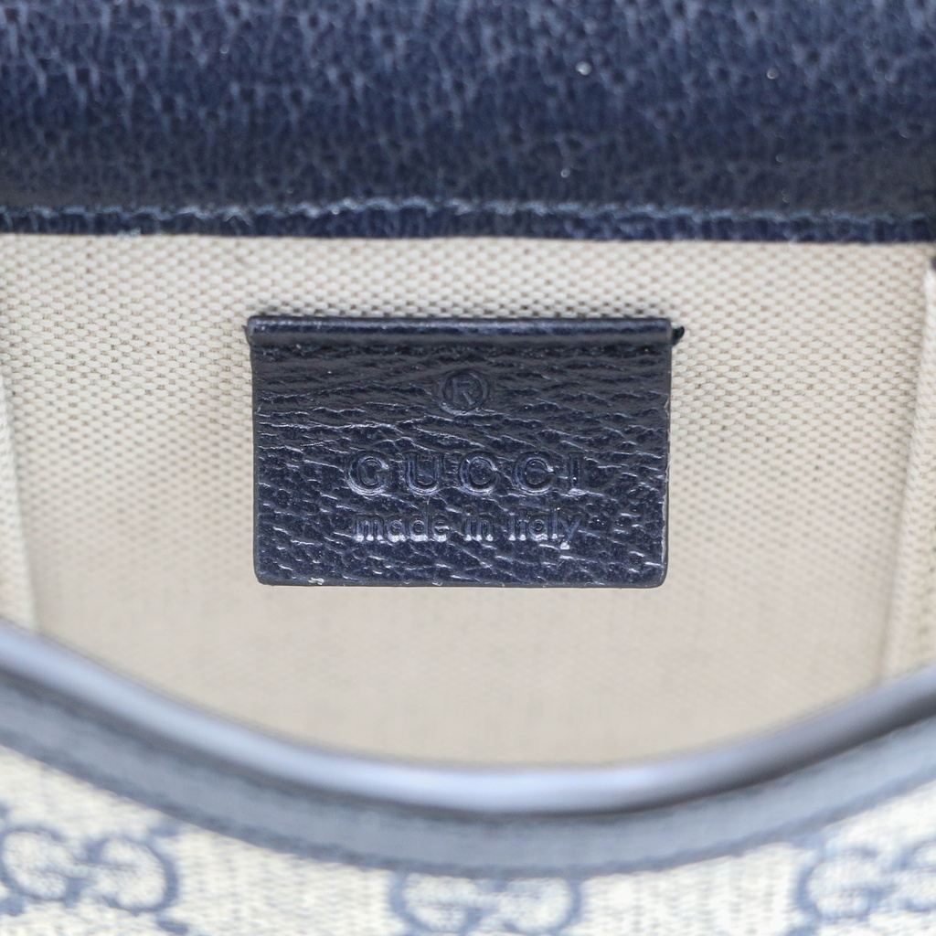 Gucci Gucci Horsebit 1955 mini bag Blue and Beige