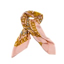 Chanel Pink Chain Silk Scarf 