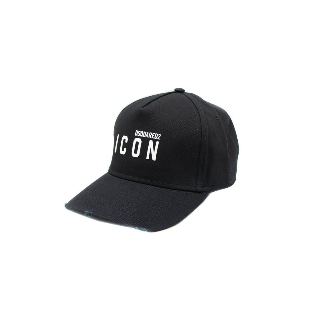 [5237] Dsquared - 5237 BE ICON BASEBALL Cap - Black BCM0413