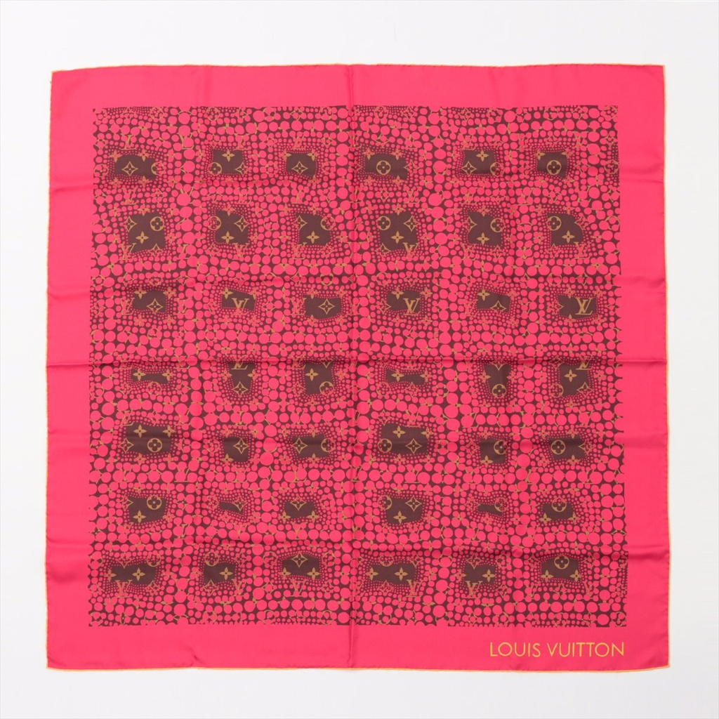 [Louis-Vuitton-10687] Louis Vuitton X Yayoi Kusama Silk Scarf