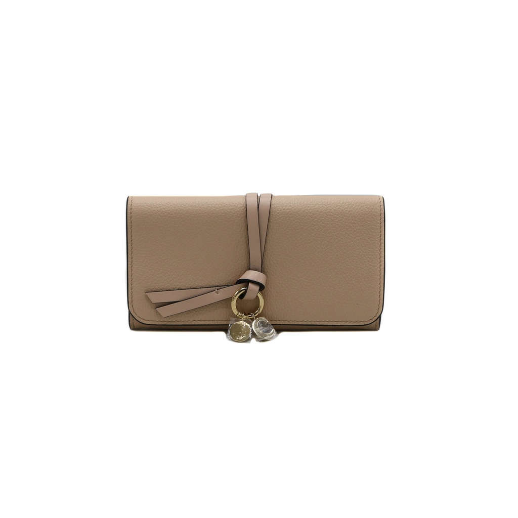 Chloe Alphabet Long Flap Wallet Blue 012311065