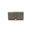 Chloe-11385 Alphabet Long Flap Wallet Dast Grey 032311065