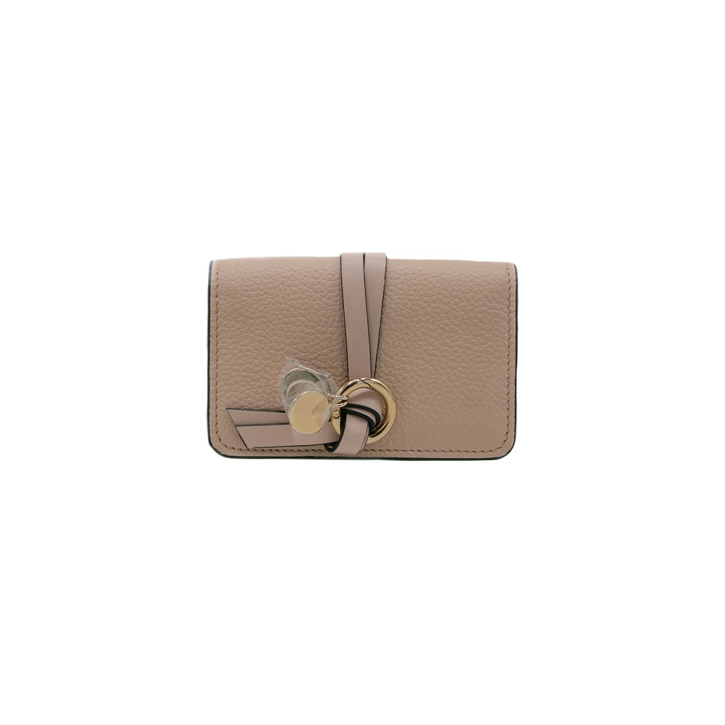 [Chloe-11410] Chloe-11410 Alphabet Mini Tri Fold Pink Wallet