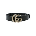 Gucci Black Belt With Silver Buckle 95 38 795638