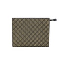 Gucci Brown and Black Horsebit Striped Pouch 774345