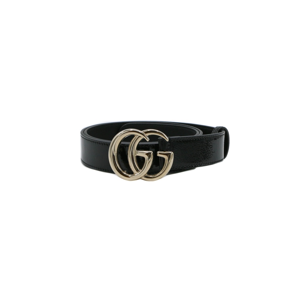 [Gucci-13064] Gucci GG Marmont Thin Belt Black 414516 90 36