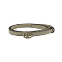 Gucci White Leather Thin Belt 703327