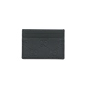 Gucci GG Rubber-Effect Card Case Black 771315