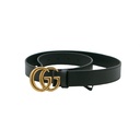 Gucci Leather Black Belt with Double G Buckle 70 397660
