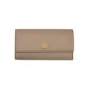 Gucci GG Marmont Leather Continental Wallet Beige and Yellow 456116.
