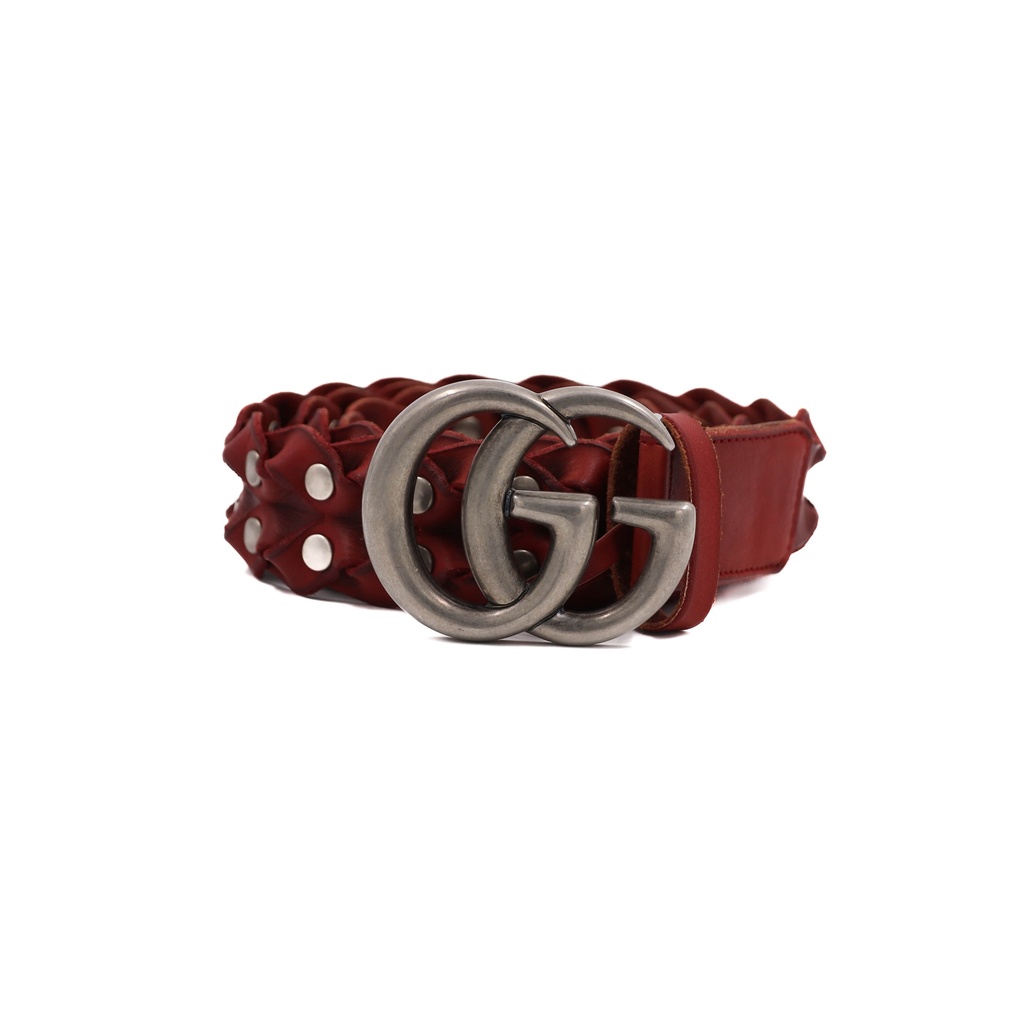 Gucci Studded Belt Red 414473