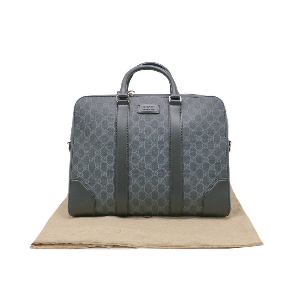 Gucci GG Supreme Black Briefcase 474135