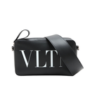 Valentino Garavani VLTN Leather Shoulder Bag Black